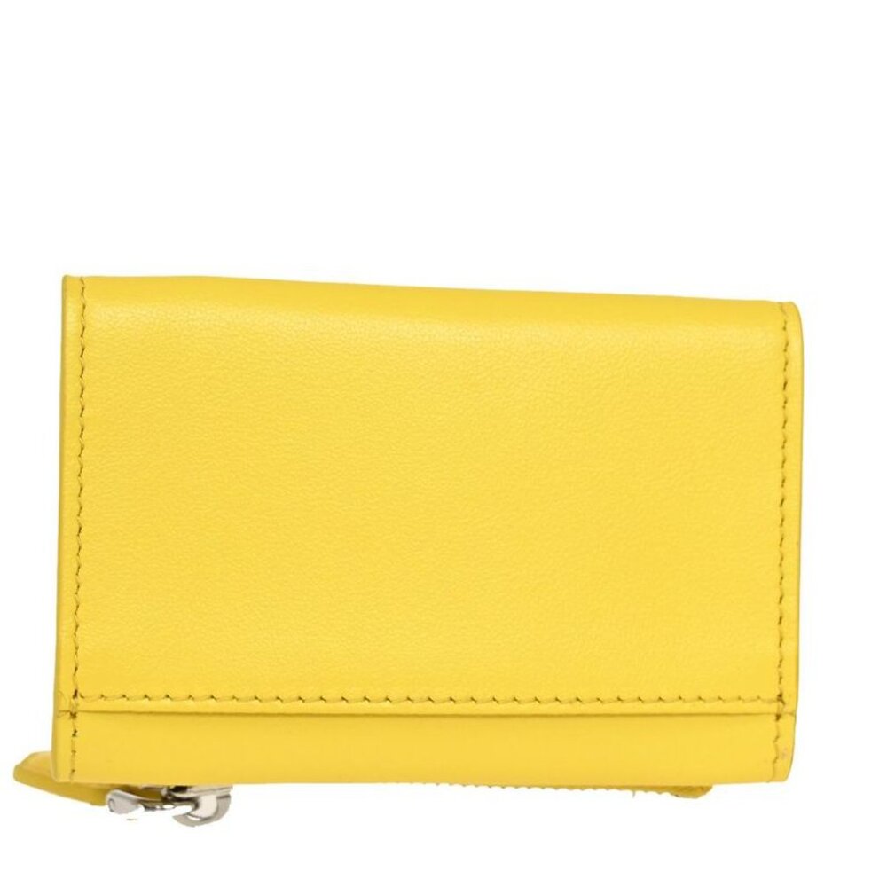 Prada Card Case Coin Purse Fold Wallet Logo Grace Triangle Compact Leather - Picture 3 of 13